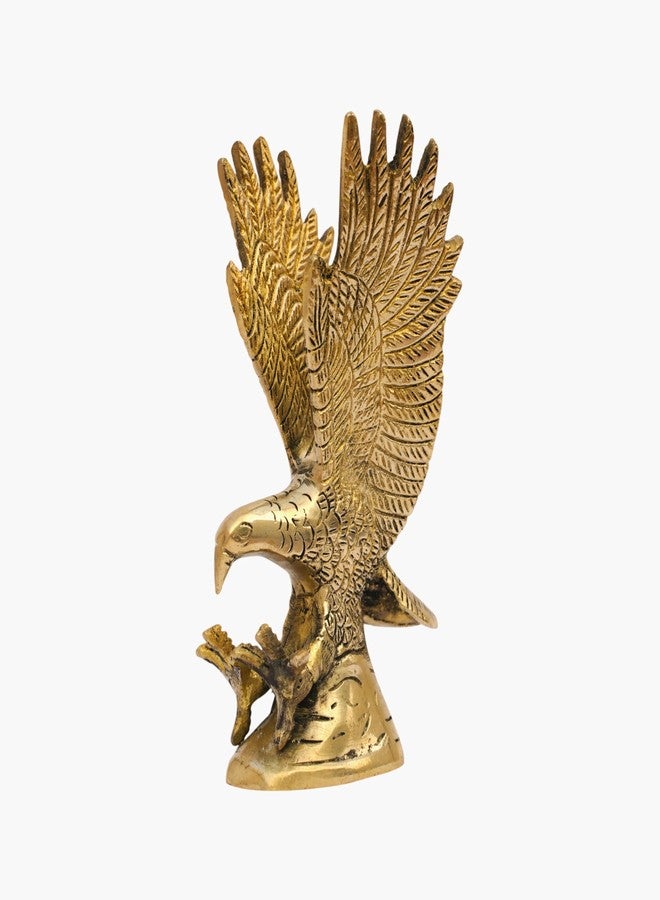 TREE MAISON CORONATING HOMES Vastu Brass Eagle Statue | Size-5 X 8 X 15 Cm | 550 g Weight Approx. | Home Decor Statue | Vastu Idol for Home & Office | Vastu 3D Remedy | Zonal Placement -South-WEST - Image 1